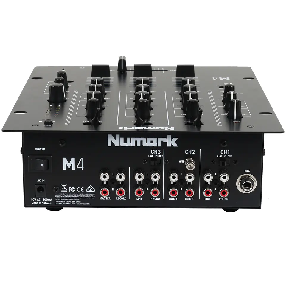 Mezclador Scratch De 3 Canales Para Djs M4 Black - Numark 3