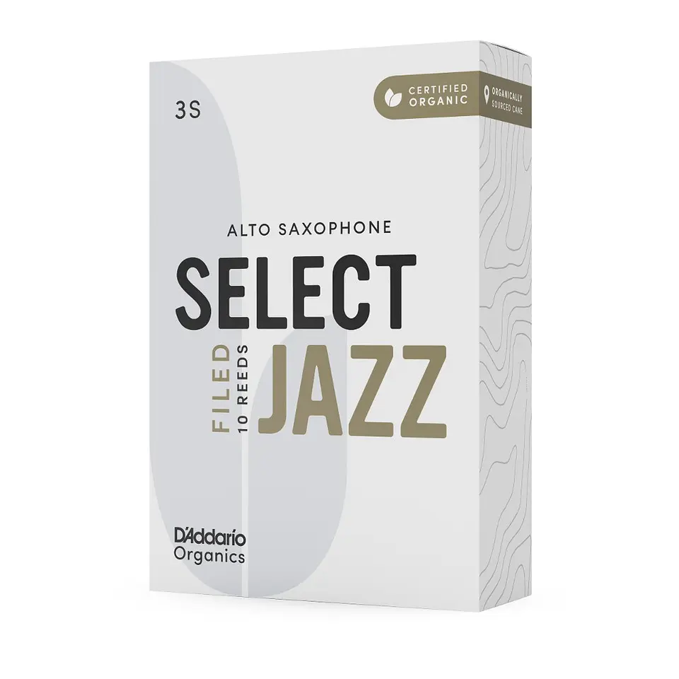 Cañas Saxo Alto 3S Organic Select Jazz Pack 10 Daddario 2