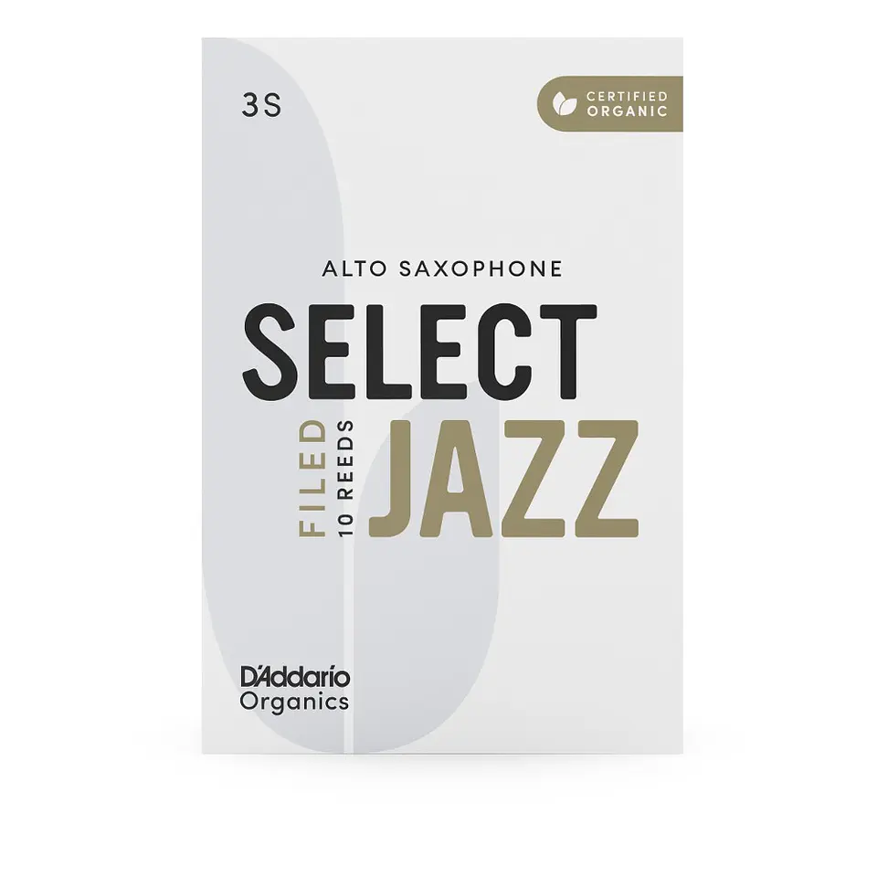 Cañas Saxo Alto 3S Organic Select Jazz Pack 10 Daddario 3