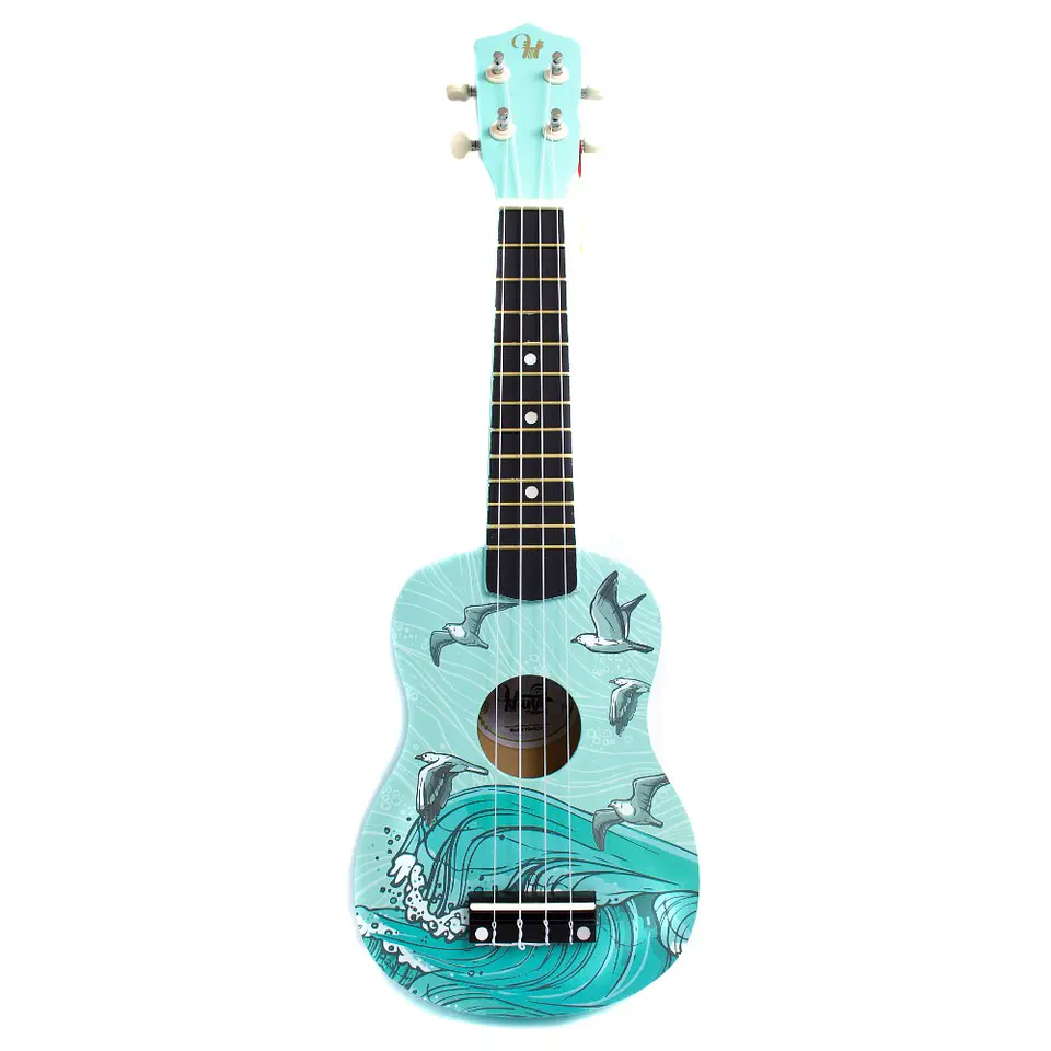 Ukelele Soprano Hana diseño Mar  + Funda HN-SEA 1