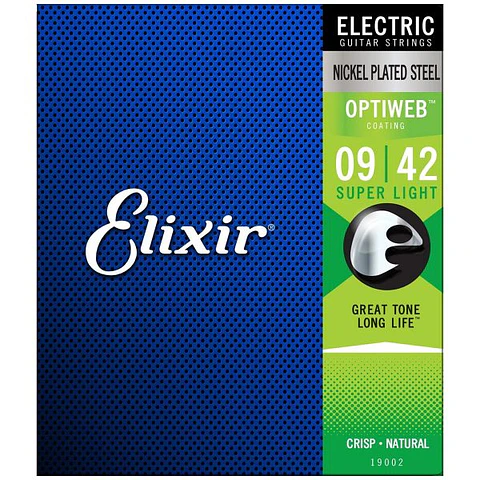 Set de Cuerdas Elixir Guit Eléct Ace SuperLight 09-42 19002