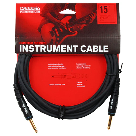 Cable instrumento TS-1/4¨ 4,6 mts PW-G-15 PW Daddario