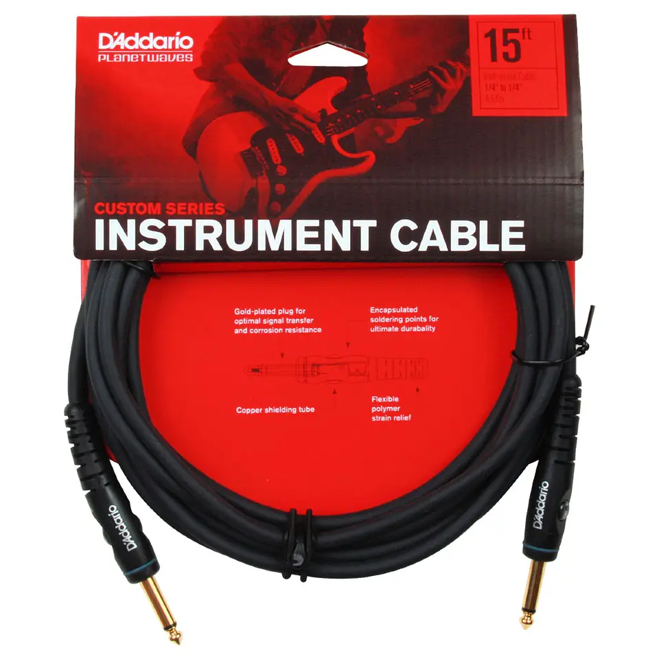 Cable instrumento TS-1/4¨ 4,6 mts PW-G-15 PW Daddario 2