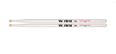 Baquetas Vic Firth 5A American Classic Blanco Punta de Madera