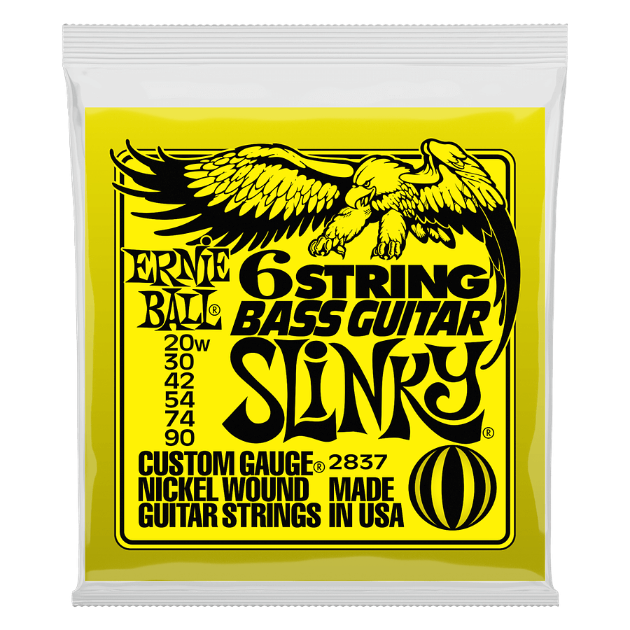Cuerdas Bajo Eléctrico de 6 Slinky 20w-90 Ernie Ball 2837