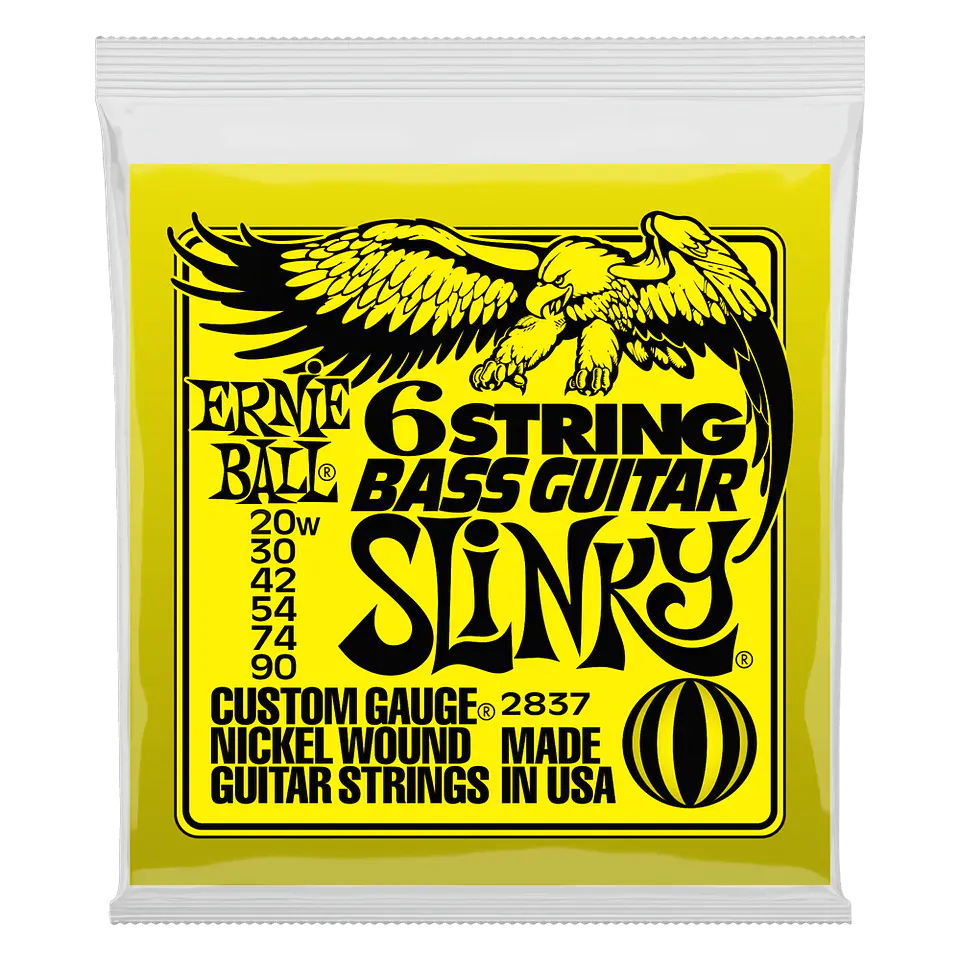 Cuerdas Bajo Eléctrico de 6 Slinky 20w-90 Ernie Ball 2837 1