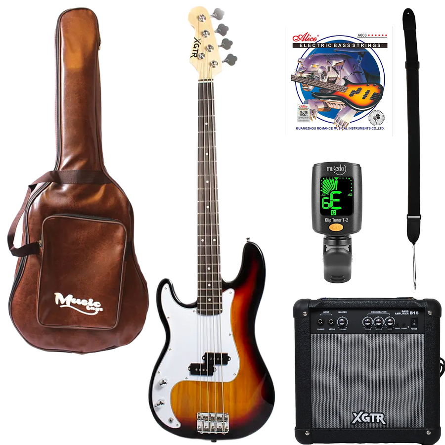 Pack bajo eléctrico PB100LH-SB Sunburst XGTR