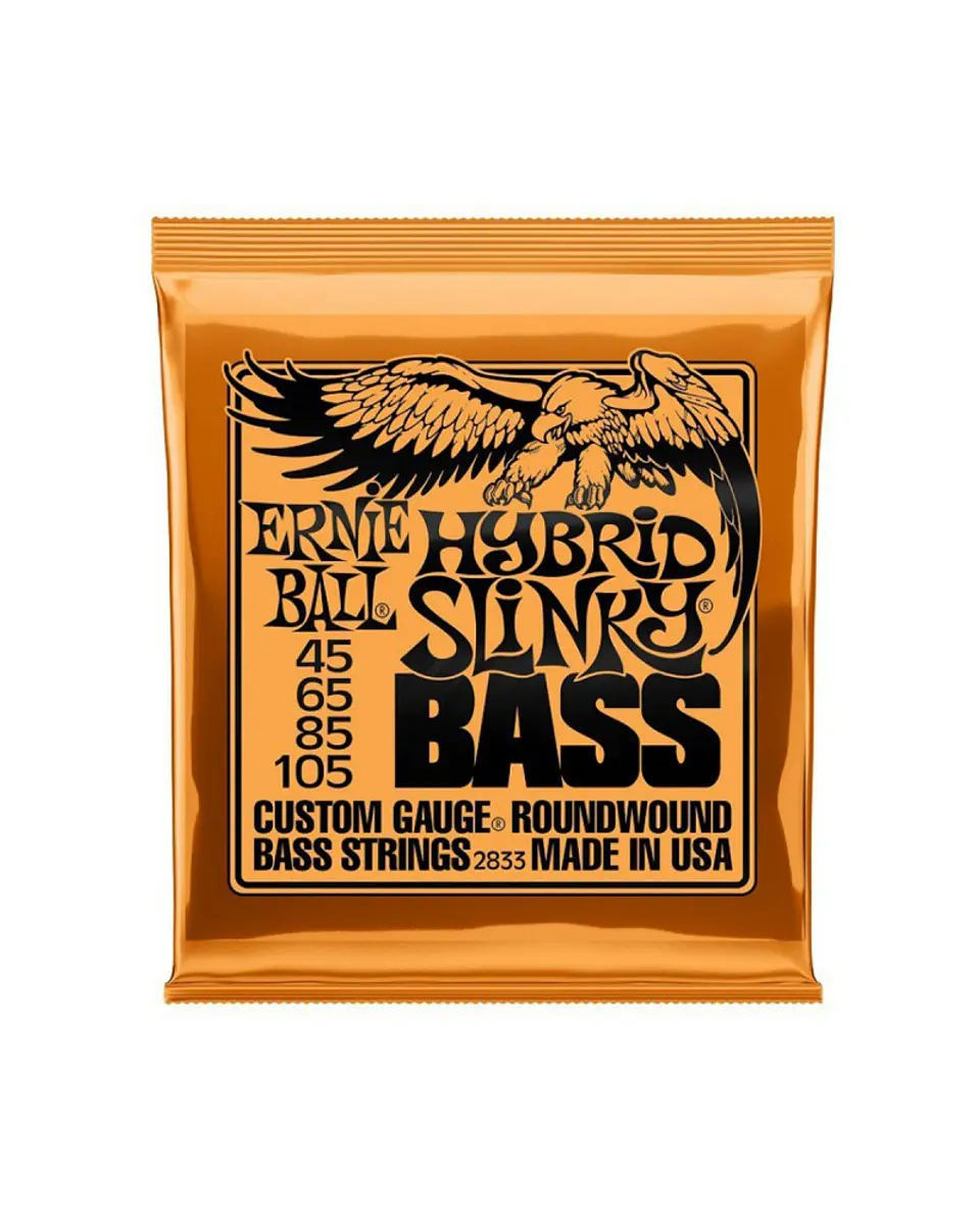 Set de Cuerdas Ernie Ball Bajo Electrico Hybrid Slinky 45-105 2833 1