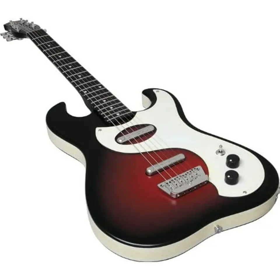 Guitarra Eléctrica Danelectro Red Sparkle Burst 63Dano 3