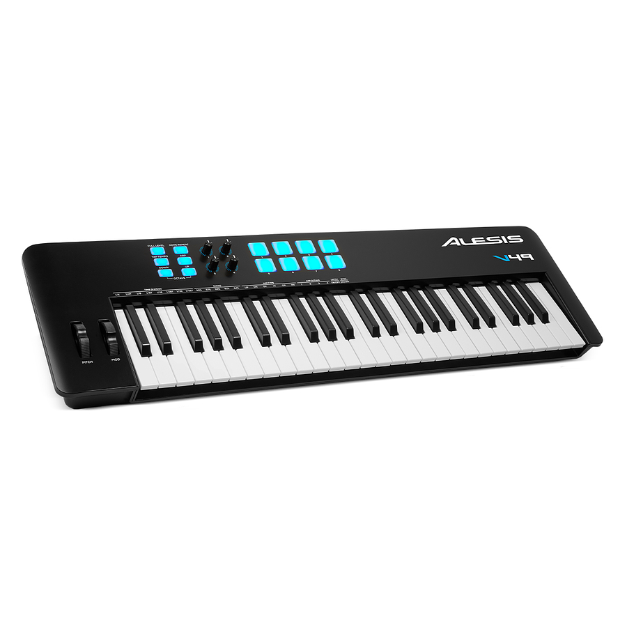 Controlador Midi 49 Teclas V49 MKII Alesis