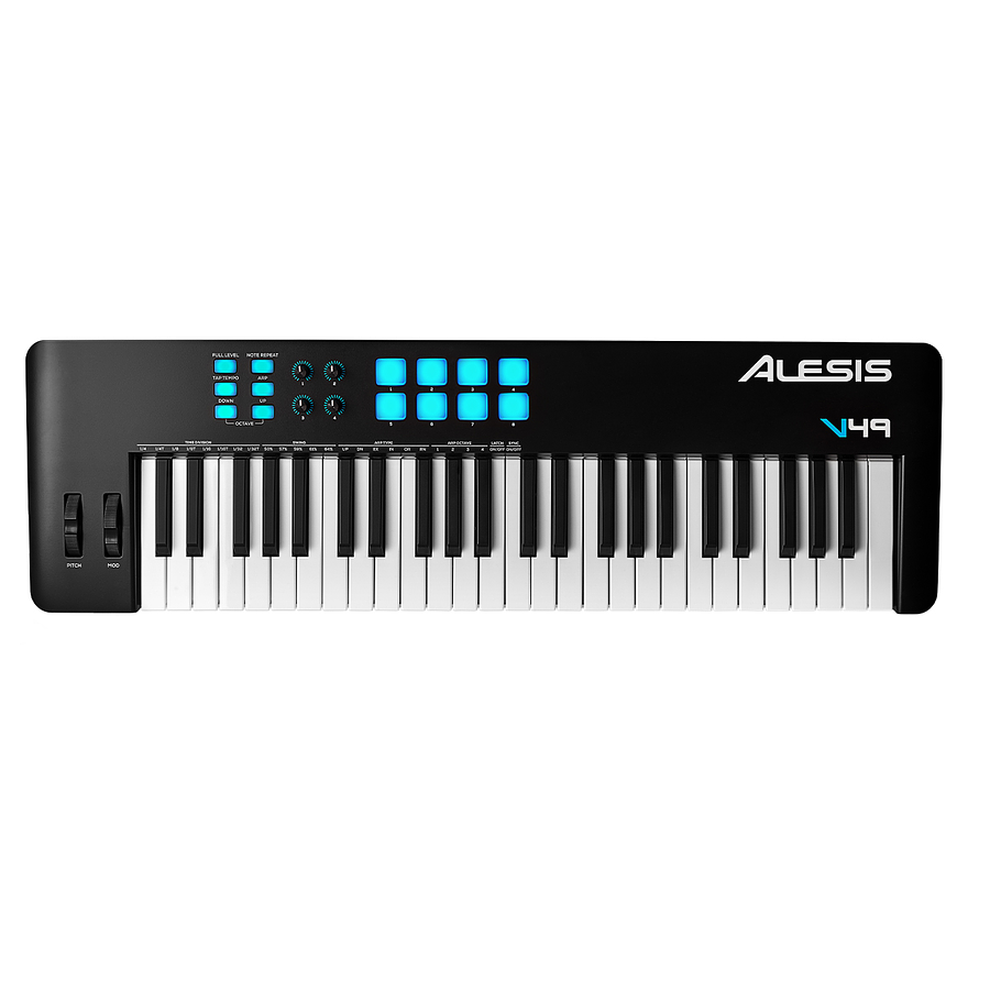 Controlador Midi 49 Teclas V49 MKII Alesis