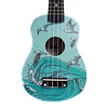 Ukelele Soprano Hana diseño Mar con cuerdas Aquila + Funda Hn-sea Open Box