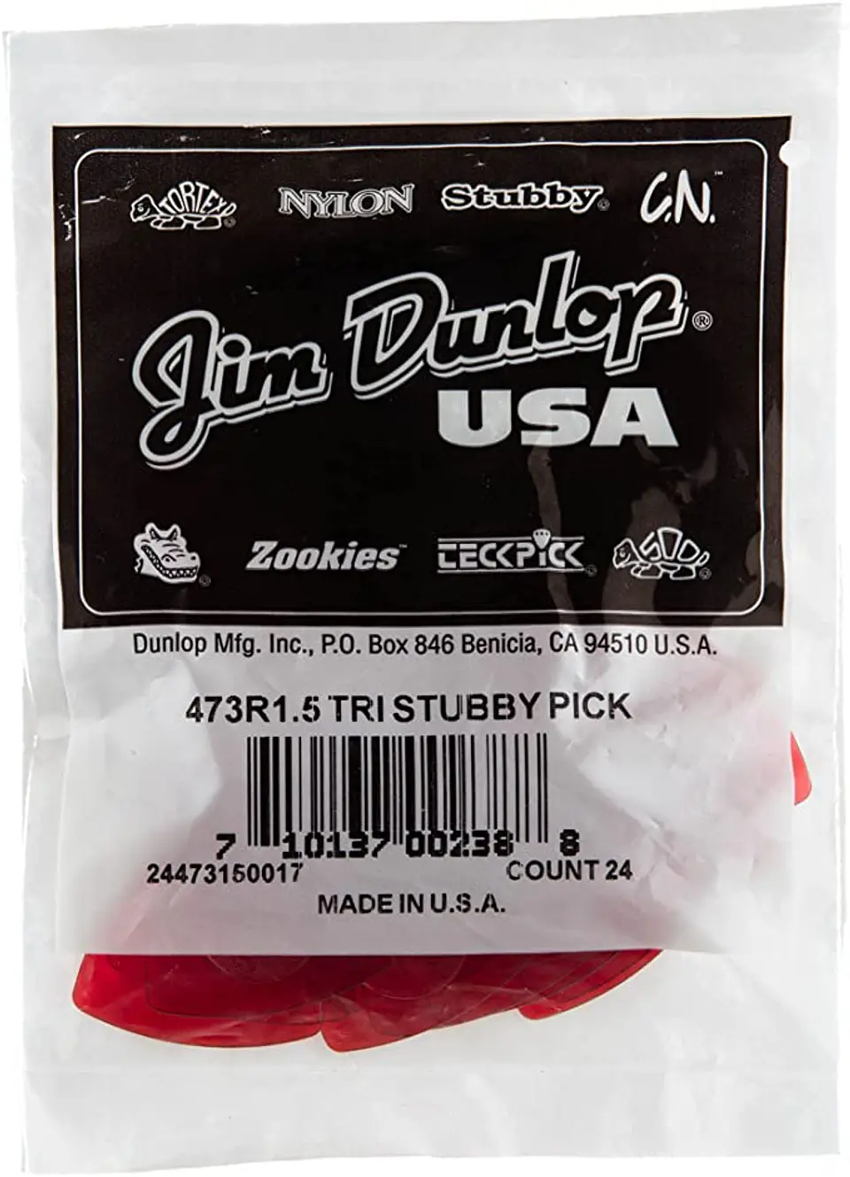 Uñetas Dunlop Stubby Triangle 1.5 473R pack 24un 3