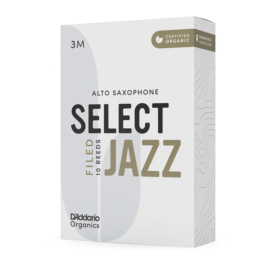 Cañas Saxo Alto 3M Organic Jazz Pack 10 ORSF10ASX3M Daddario 2