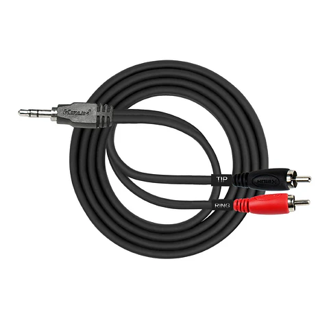 Cable Y Miniplug-2Rca 3M Nickel Plated Ye-364-3