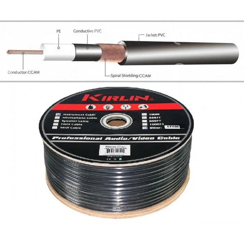 Rollo Cable Instrumento Kirlin Ibc-20R (100 Mts) 1