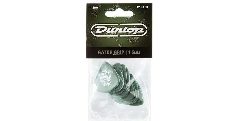 Set Uñetas Dunlop Gator Grip Verde 1.5mm DUNL417P1.50 3