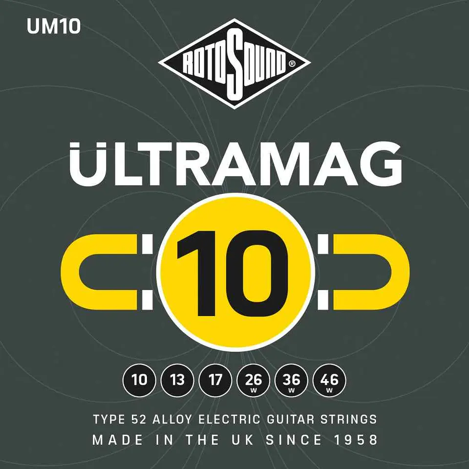 Set de Cuerdas Guitarra Eléc. Rotosound UM10 Ultramag 10-46 1