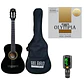 Full Pack Guitarra Acústica Bilbao Bil-34-bk + Set de Cuerdas Olympia + Afinador Cromático Clip - Miniatura 1