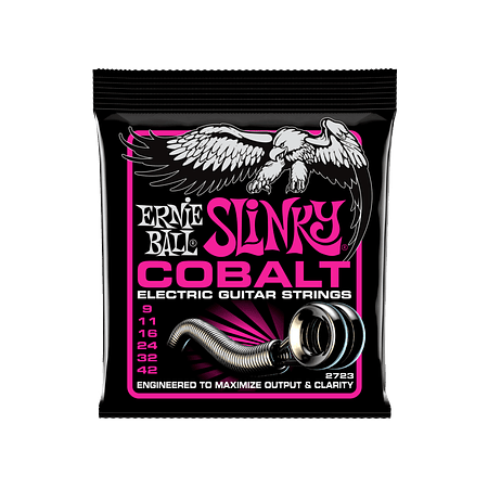 Set de Cuerdas Ernie Ball Guitarra Eléctrica Super Slinky Cobalto 9-42 2723