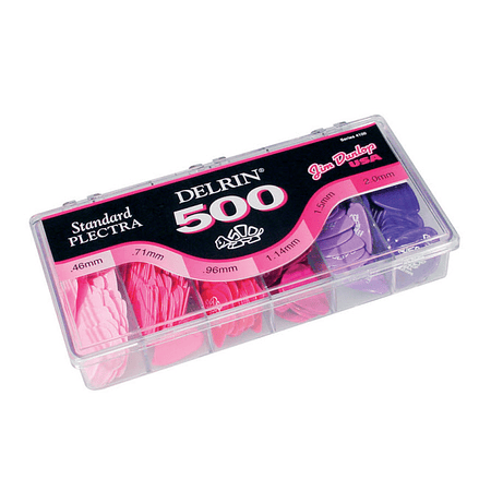 Caja de Uñetas Dunlop Delrin 4100 Gabinete 324 Uñetas