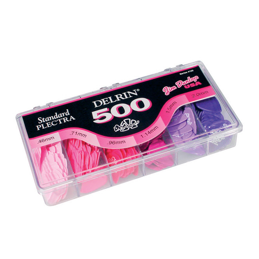 Caja de Uñetas Dunlop Delrin 4100 Gabinete 324 Uñetas