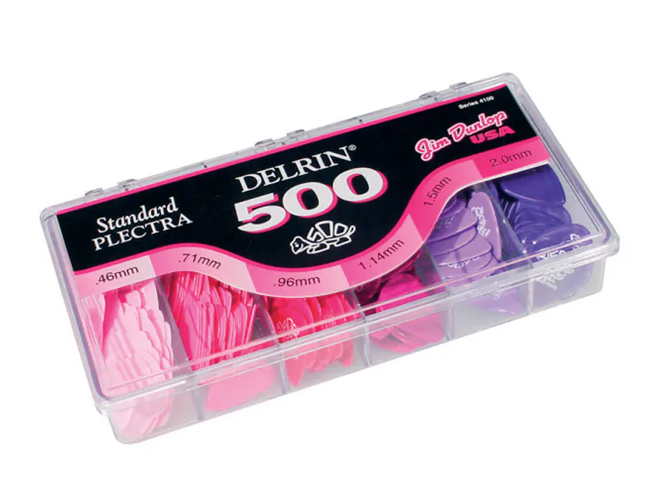 Caja de Uñetas Dunlop Delrin 4100 Gabinete 324 Uñetas 2