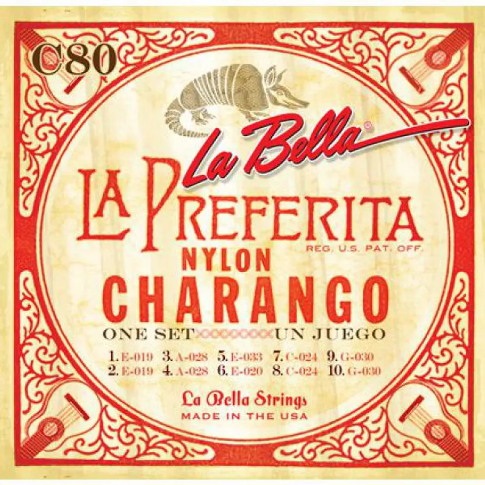 Set Charango C80 LaBella 1