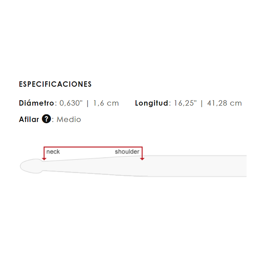 Baquetas Vic Firth 2B NOVA Black Punta de Nylon