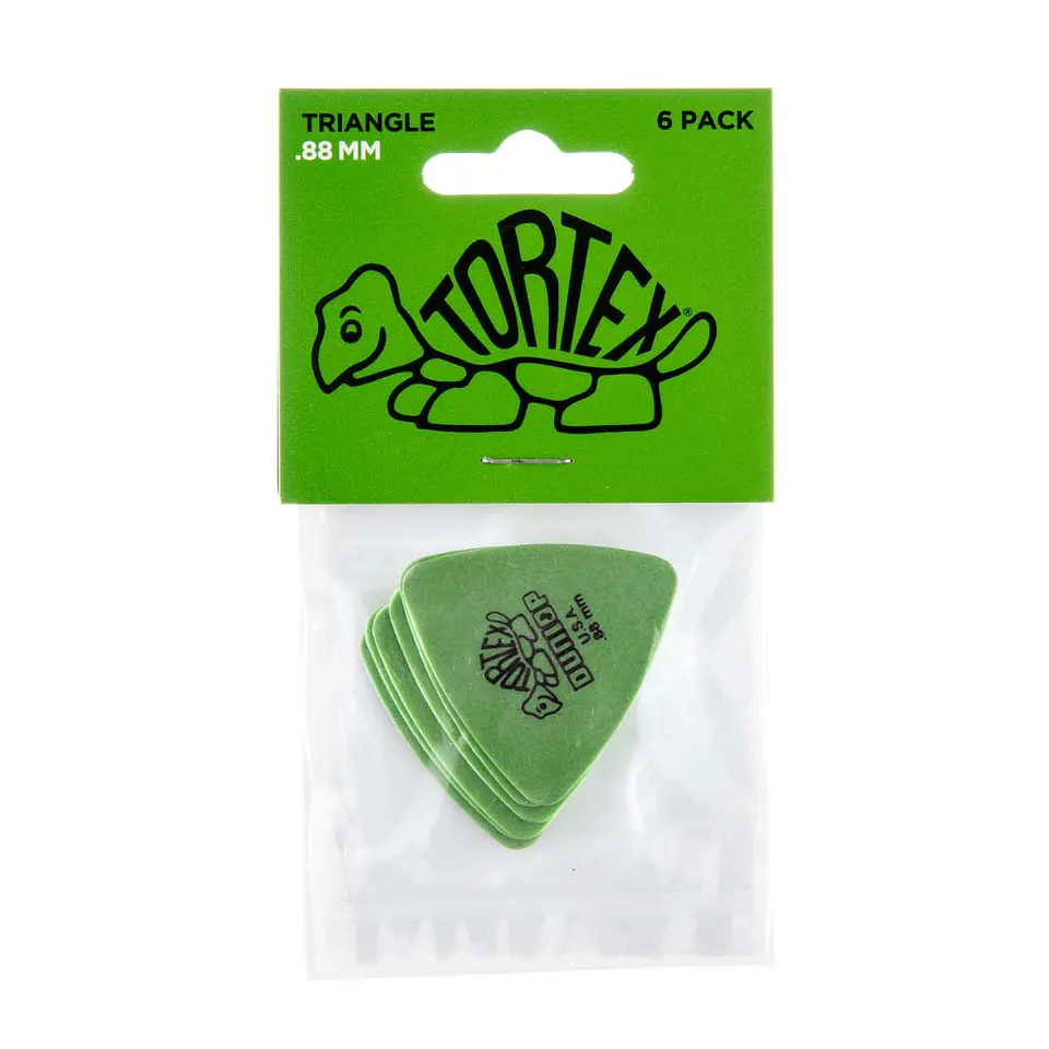 Uñetas Dunlop Tortex 431 Triangulares 0.88mm Pack 6un 3
