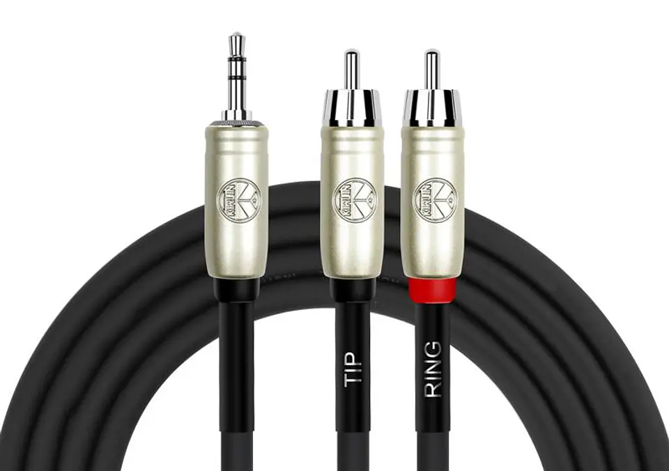 Cable Y Kirlin MiniPlug - 2 RCA 0.3m Y-364PRL 1