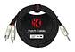 Cable Y Kirlin MiniPlug - 2 RCA 0.3m Y-364PRL - Miniatura 2