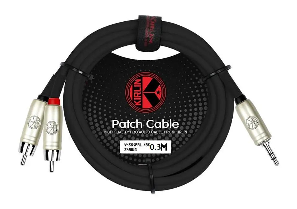 Cable Y Kirlin MiniPlug - 2 RCA 0.3m Y-364PRL 2