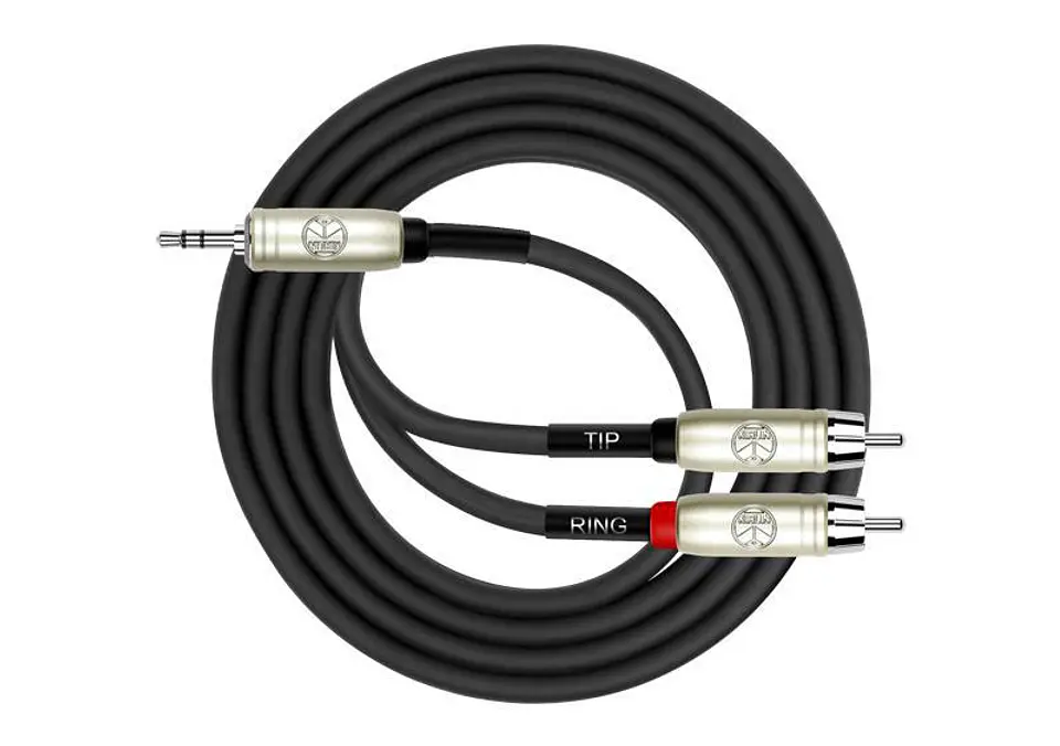Cable Y Kirlin MiniPlug - 2 RCA 0.3m Y-364PRL 3