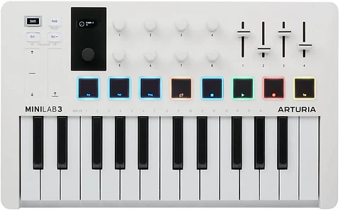 Controlador MIDI Arturia Minilab 3 - Blanco