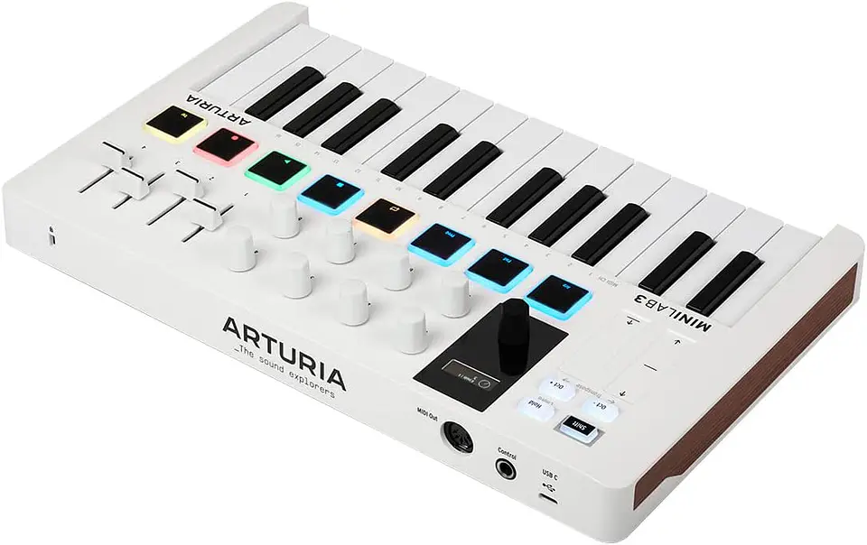Controlador MIDI Arturia Minilab 3 - Blanco 3
