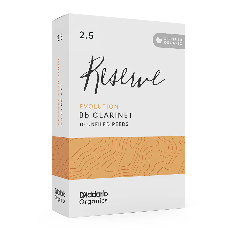 Cañas Clarinete Bb 2.5 Organic Reserve pack 10 Daddario 5