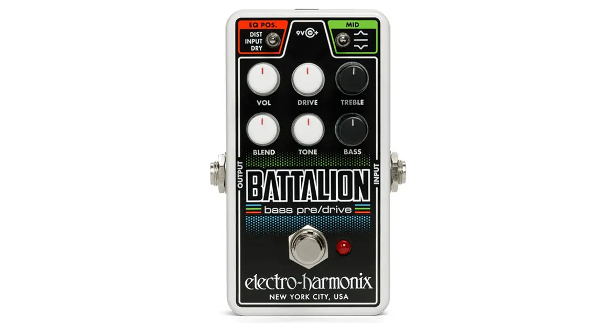 Pedal Preamp Bajo/Overdrive Nano Battalion Electro Harmonix