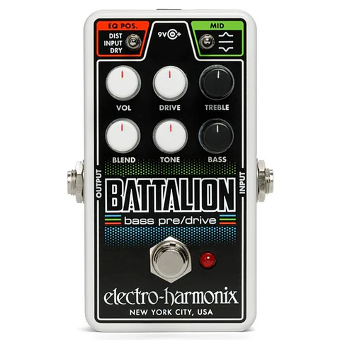 Pedal Preamp Bajo/Overdrive Nano Battalion Electro Harmonix