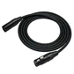 Cable Micrófono Negro Kirlin 3Mts Mpc-470Pb-3 - Miniatura 3