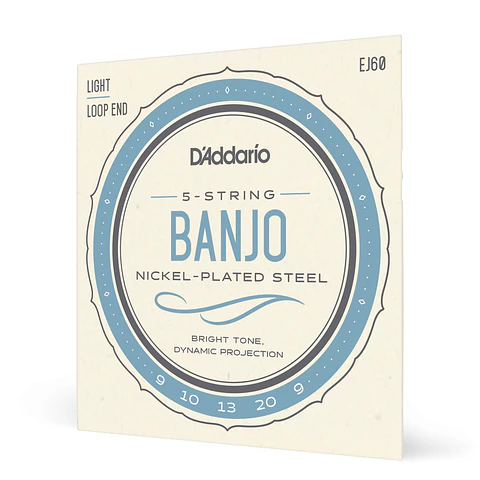 Set de cuerdas Banjo Nickel Wnd 9-20 EJ60 Lite Daddario