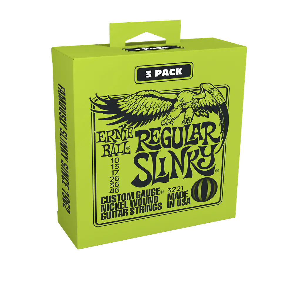 Pack de 3 set de cuerdas Ernie Ball Slinky Nickel 10 - 46 1