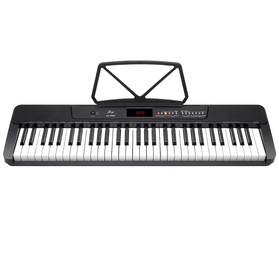 Teclado Musical Piano 61 Notas +Stand+Silla+Aud BLK Ton 650 2
