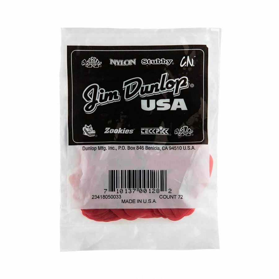 Uñetas Dunlop Tortex Lagrima 413R 0.60 Bolsa 72Un