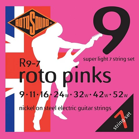 Set 7 Cuerdas Guitarra Eléctrica R9-7 Rotosound