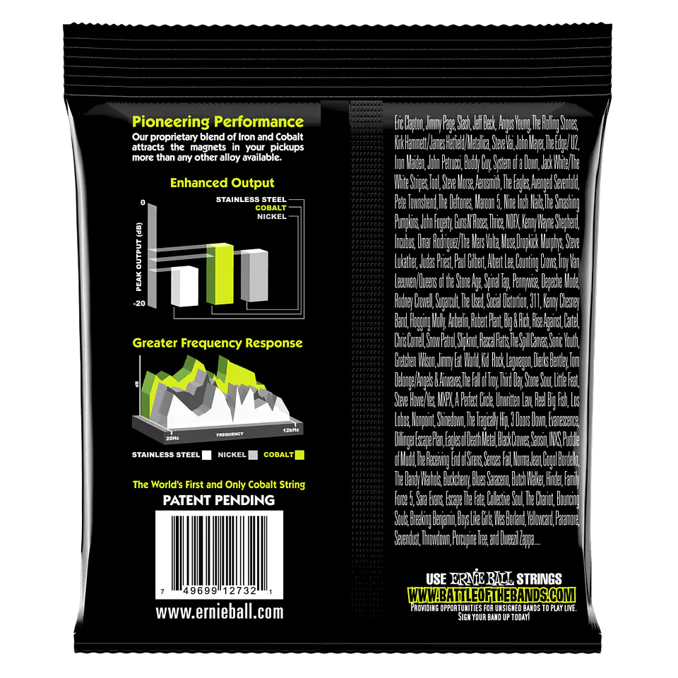Cuerdas Bajo Eléctrico Slinky Cobalt 50-105 Ernie Ball 2732 2