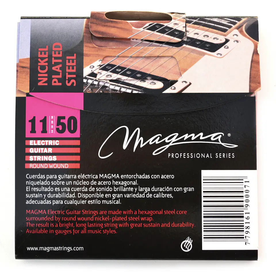 Set Cuerdas Guitarra Eléctrica  GE160N Magma 2