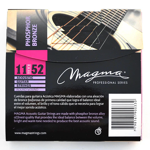 Set Cuerdas Guitarra Acustica GA130PB Magma