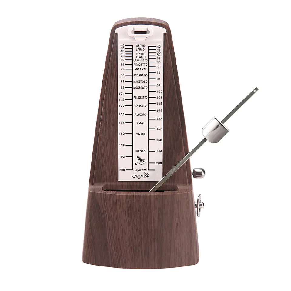 Metrónomo Mecánico Walnut WSM-330WN Cherub 1