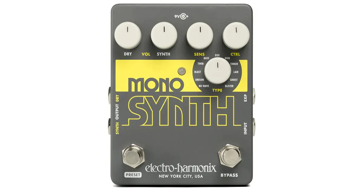 【箱付】electro-harmonixMONO SYNTH ギターエフェクター Pedal Sintetizador de Guitarra Mono Synth Electro Harmoni